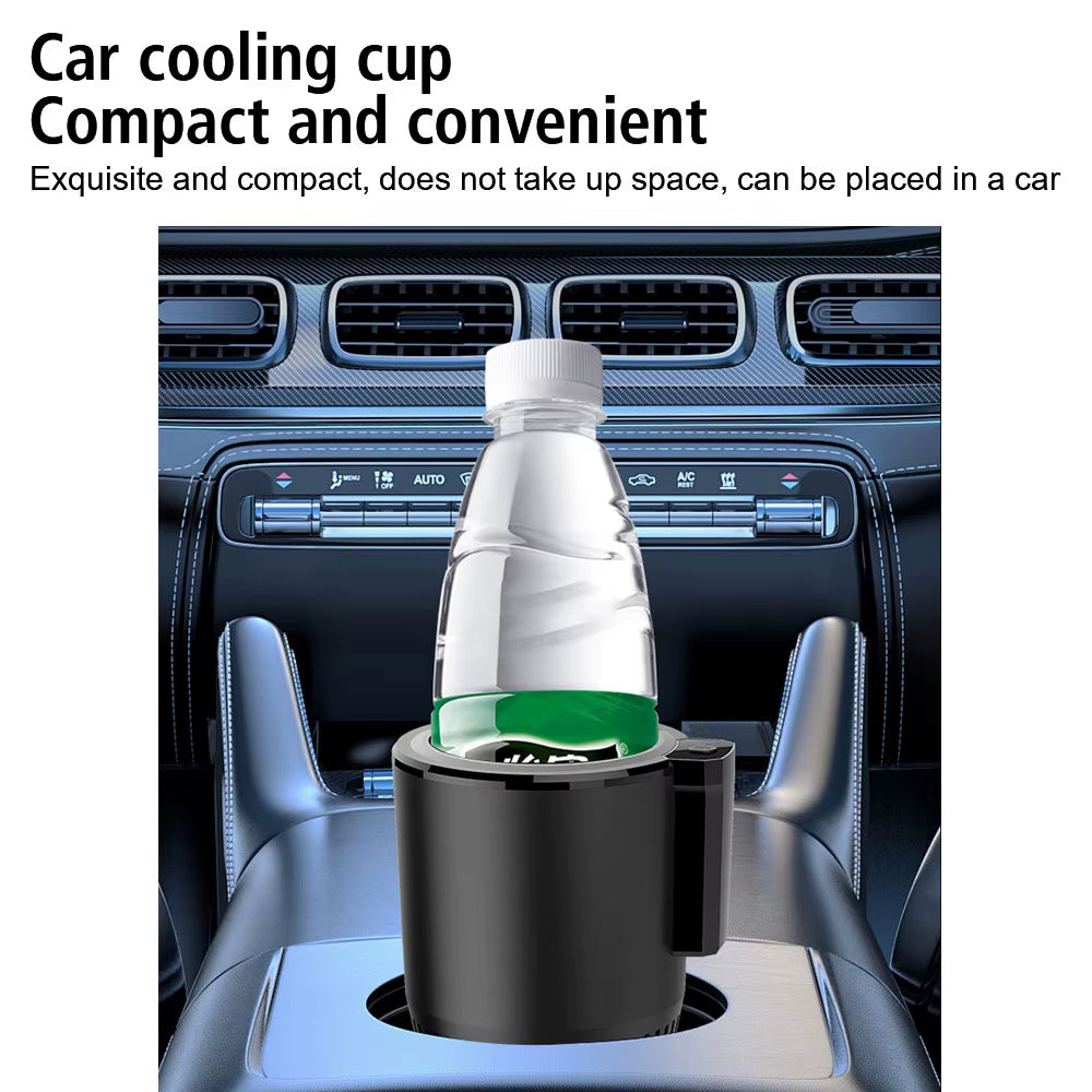Revolutionary 12V Portable Water Warmer & Cooler - Your Ultimate Smart Car Cup Holder for Instant Heating & Chilling