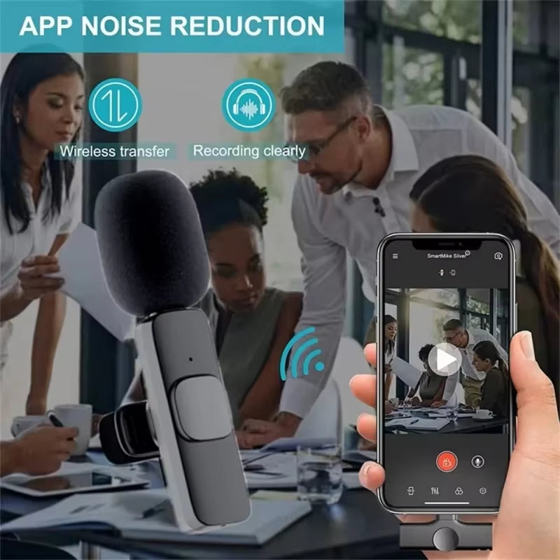 Elevate Your Audio Experience with the Compact Wireless Lavalier Microphone - Ideal for Android & iPhone Live Streaming and Gaming!