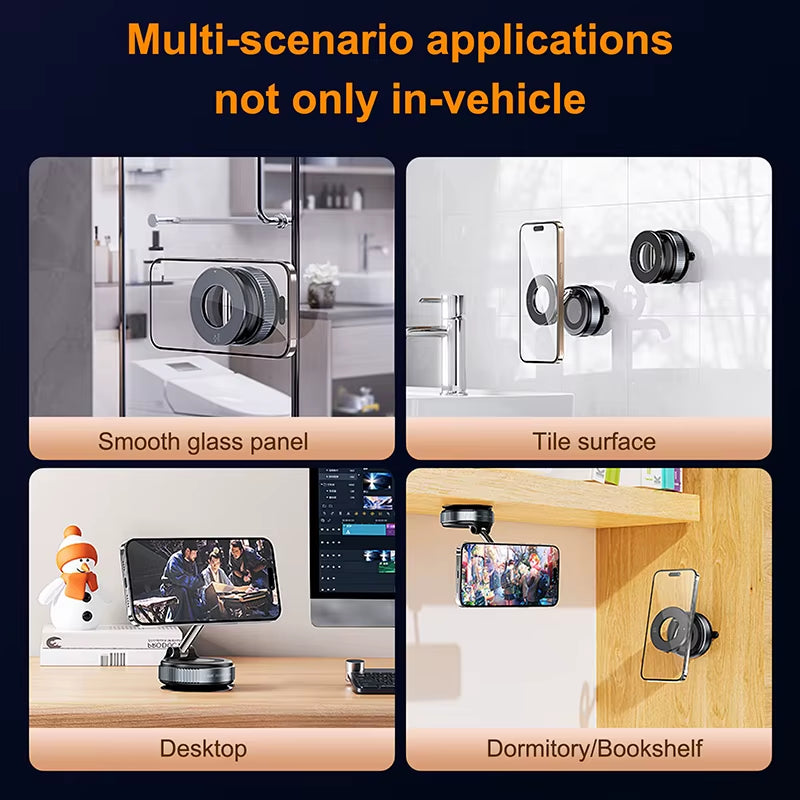 Revolutionary 360° Magnetic Car Phone Holder - Perfect for iPhone Live Streaming and Hands-Free Use