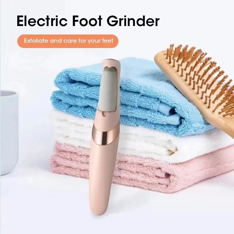 Revitalize Your Feet with the Ultimate USB Rechargeable Electric Dead Skin Remover - Complete with Interchangeable Roller Heads for Professional Pedicure Results!