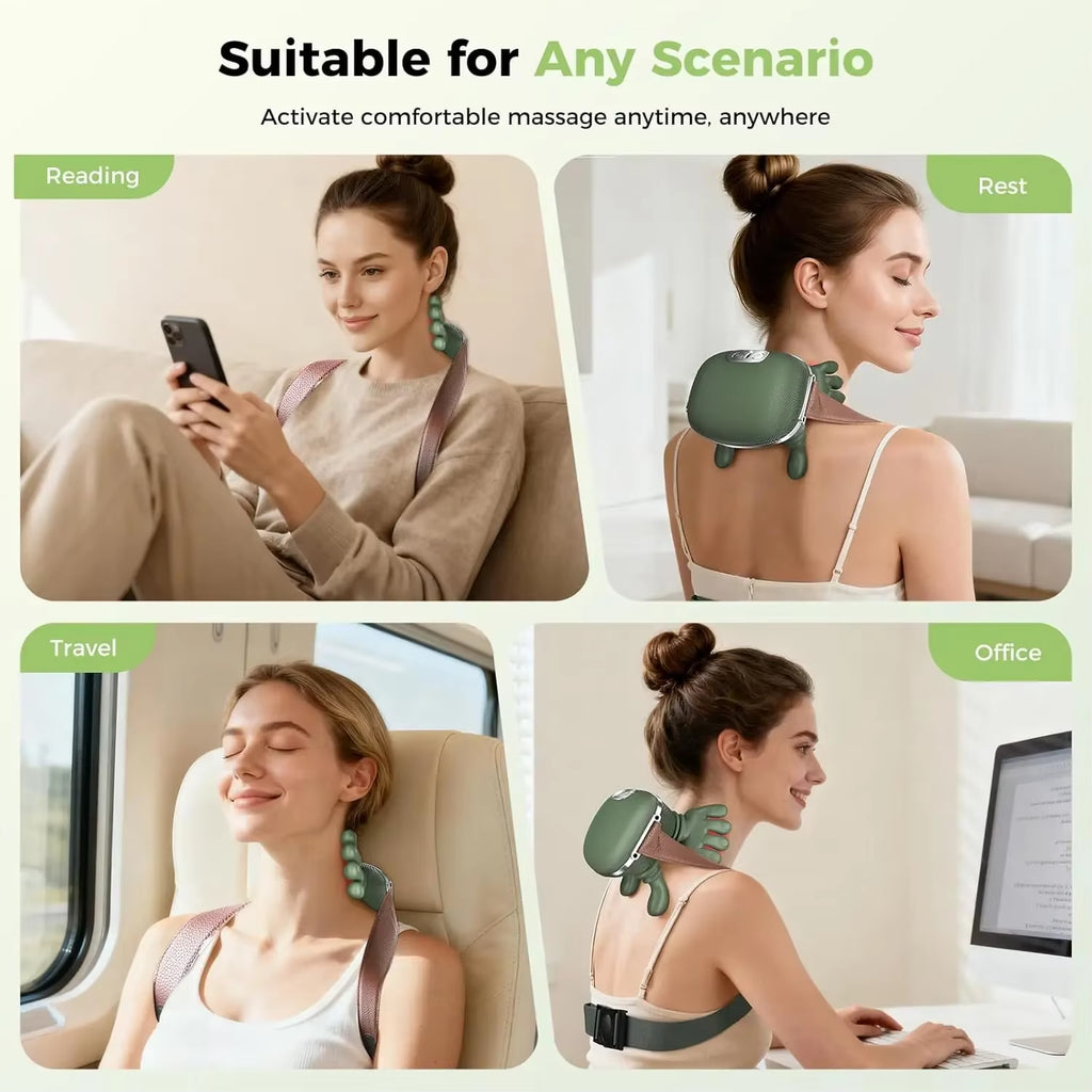 Experience Ultimate Relaxation with Our Electric Shiatsu Neck and Shoulder Massager for Deep Tissue Relief