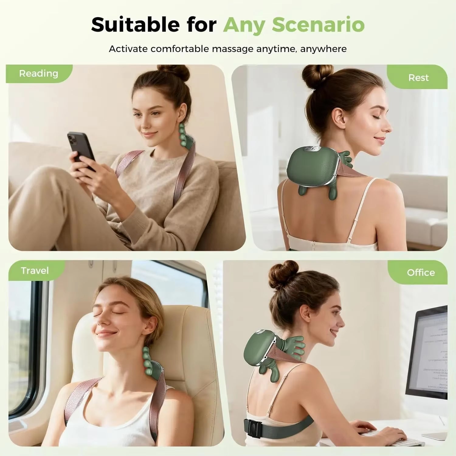 Experience Ultimate Relaxation with Our Electric Shiatsu Neck and Shoulder Massager for Deep Tissue Relief