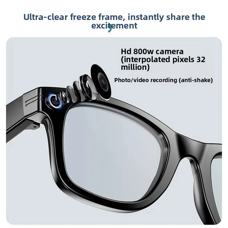 3200W AI Smart Glasses with Bluetooth Translation Camera